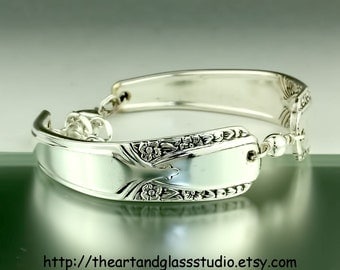 Silver Spoon Bracelet TALISMAN Jewelry Vintage, Silverware, Gift, Anniversary, Wedding, Birthday