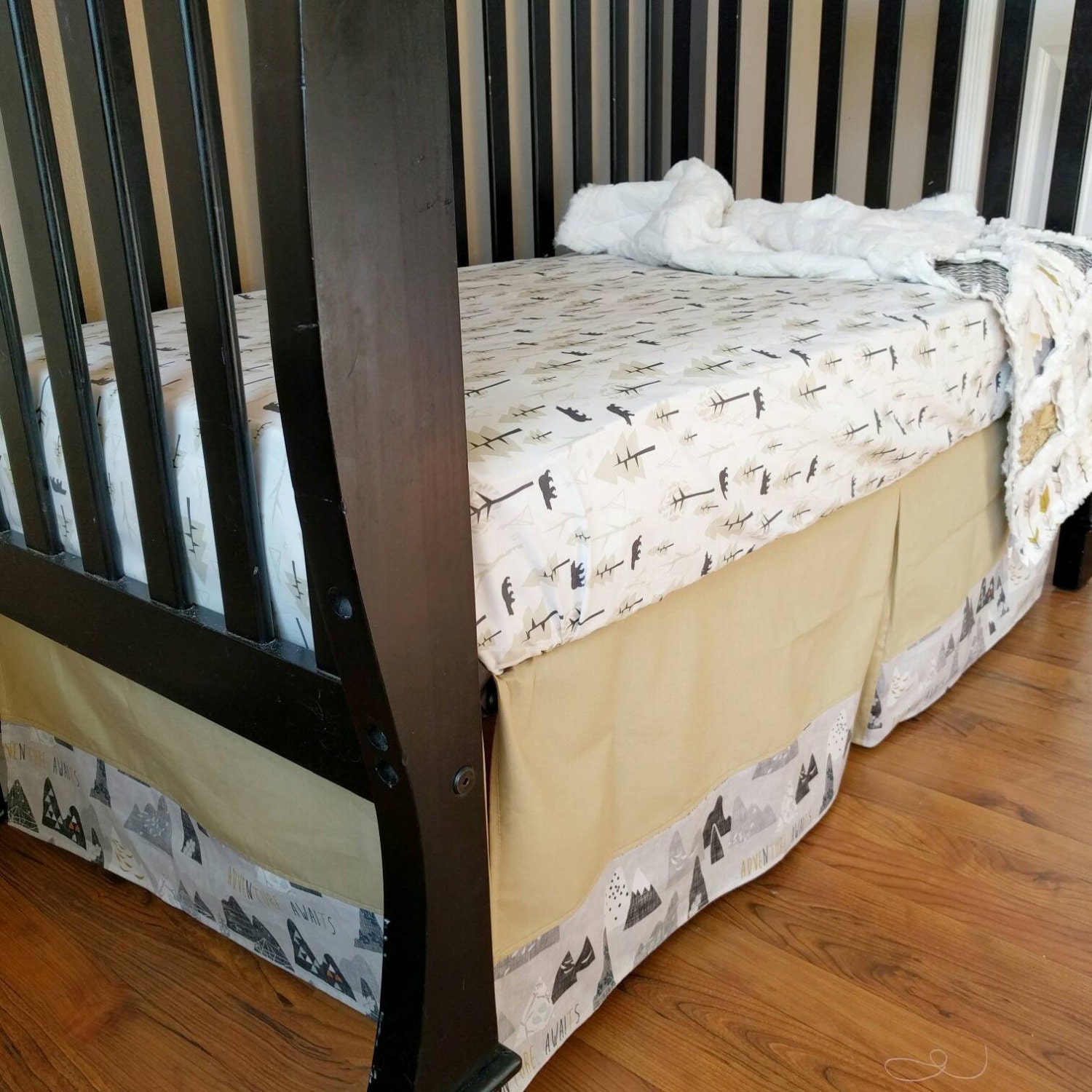 Mountain Woodland Crib Set for Baby Boy Mountain Nursery