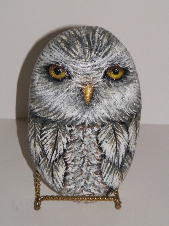 Items similar to Owl Stone on Etsy