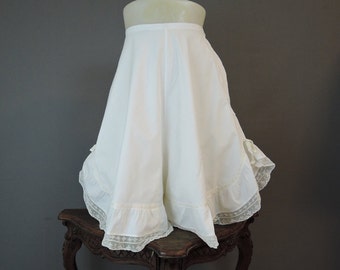 Vintage Edwardian Bloomers with Wide Legs, XS 23 waist, Antique Underwear Lingerie, 1900s 1910s