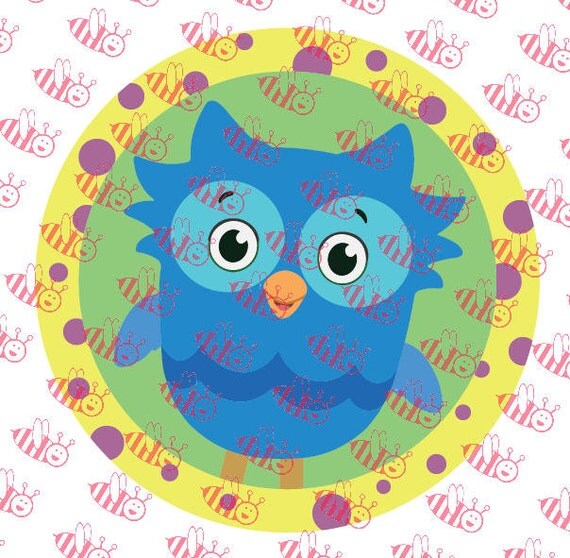 Download Daniel Tiger O the Owl badge SVG Instant Download layered