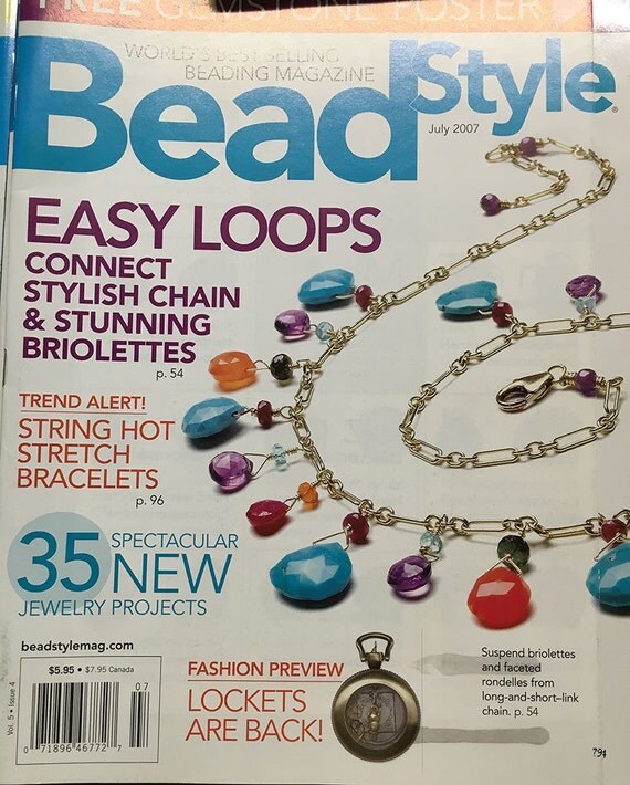 Bead Style Magazine Free Gemstone Poster Easy Loops Connect
