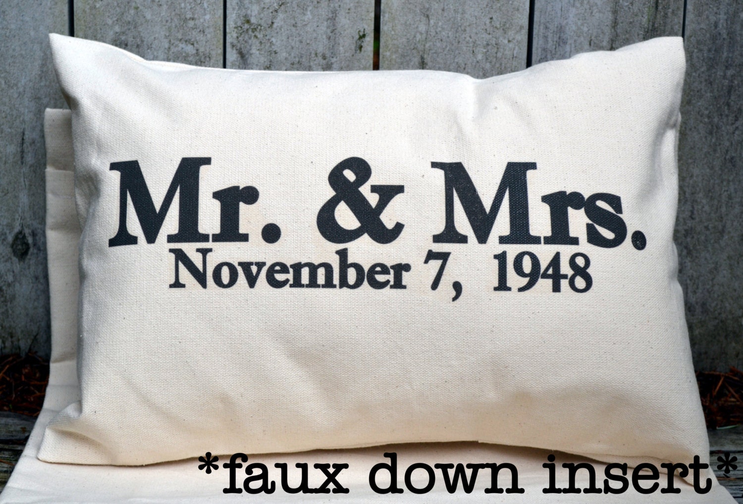 Personalized pillow Wedding gift Valentine gift idea Mr