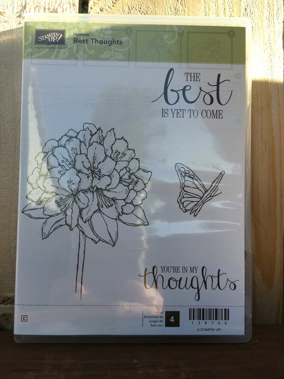 Best Thoughts 2015 hostess stamp set by Stampin' Up