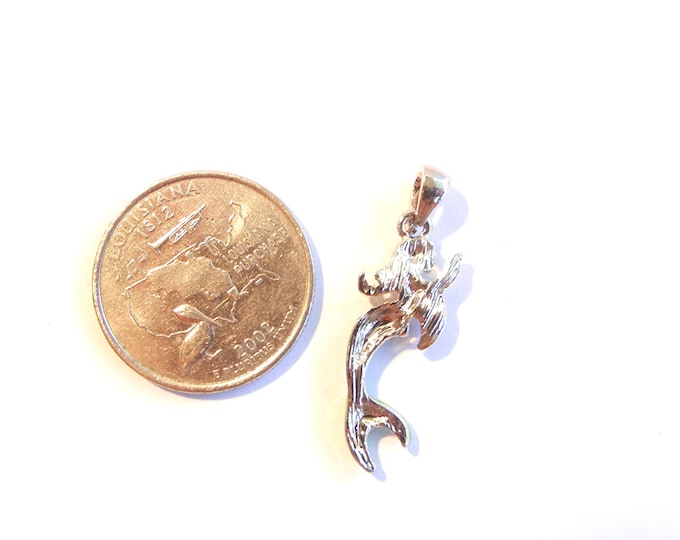 Small Mermaid Charm Colorful Epoxy Rhinestones