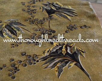 Stunning Dramatic Floral - Vintage Fabric New Old Stock 50s 60s