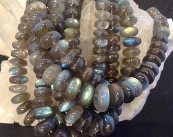 355.00 Cts Earth Mined Untreated Blue Flash Labradorite Faceted Beads