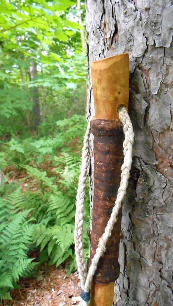 Rustic Walking Stick Tall wood hiking staff with by bearpawrustics