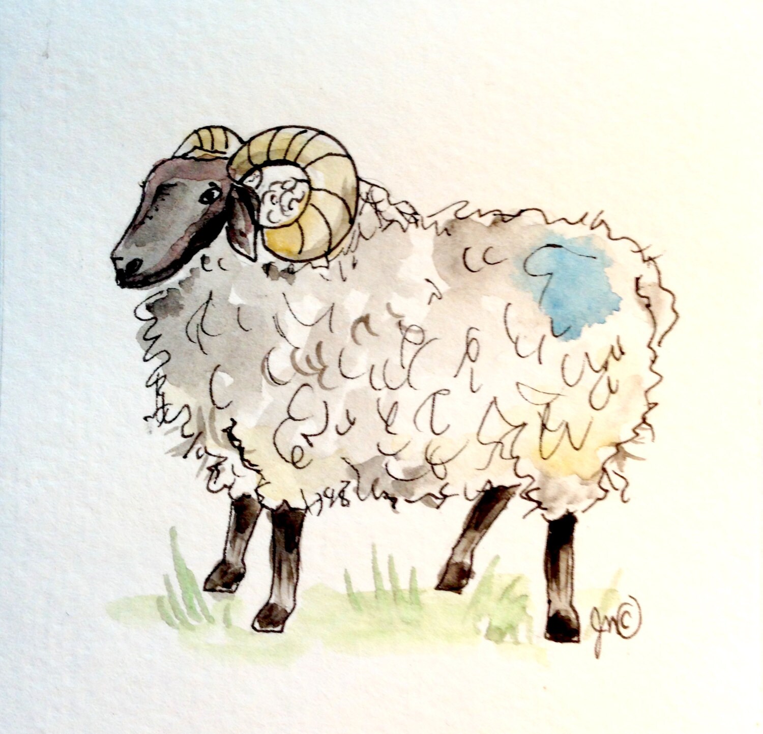 Irish sheep quilting fabric