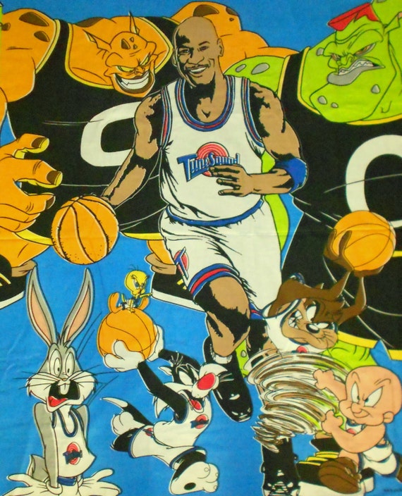 RARE Looney Tunes Michael Jordan Space Jam Panel See Body of