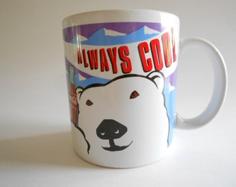 Coca Cola Mug Polar Bear Mug Bear Mug Porcelain Mug Vintage 1995 Always Cool Coca Cola Company Dakin Thailand Collectible Mug