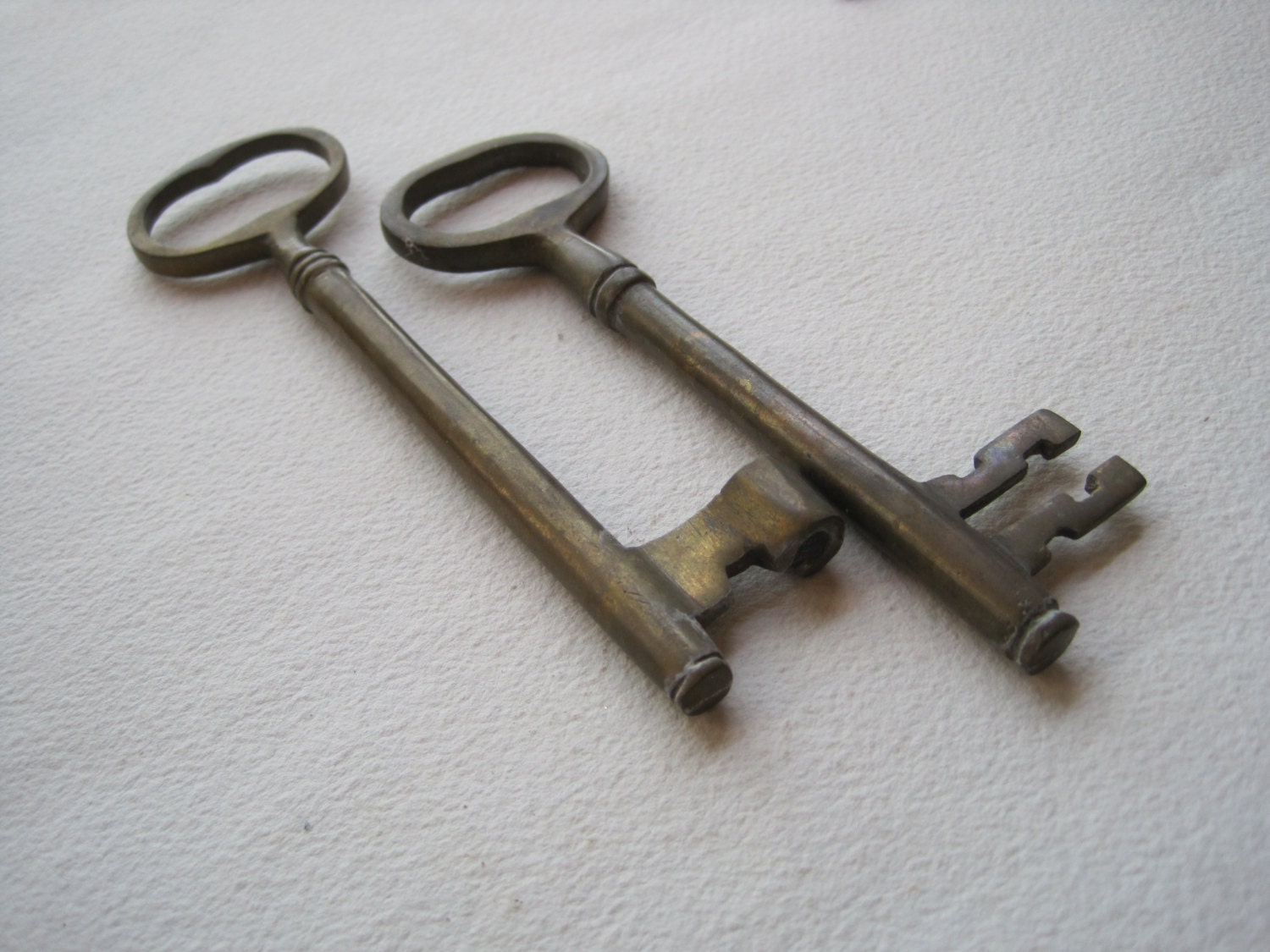 Keys Vintage Large Brass Skeleton Keys Antique Keys