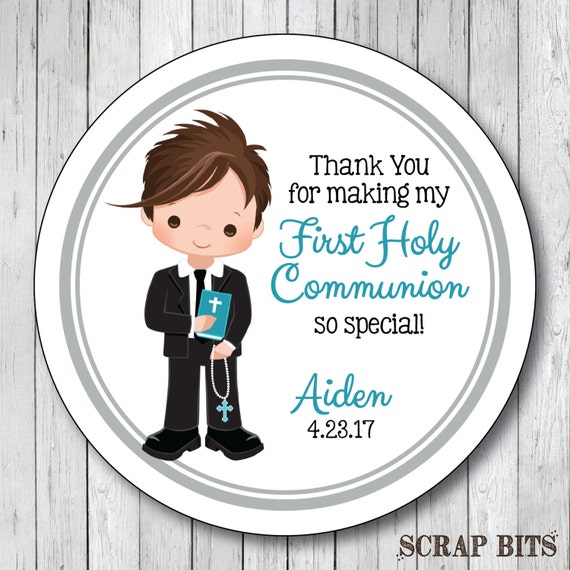 First Communion Stickers . Personalized First Holy by scrapbits