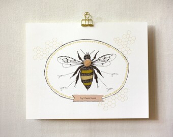 Art Print, Wall Art, 8x10, 11x14 - Bee's Knees