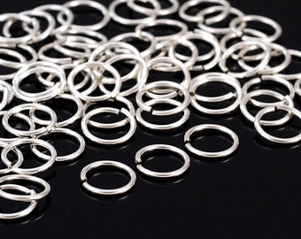 50 Handmade Sterling Silver Jump Rings - You Pick Gauge and Diameter