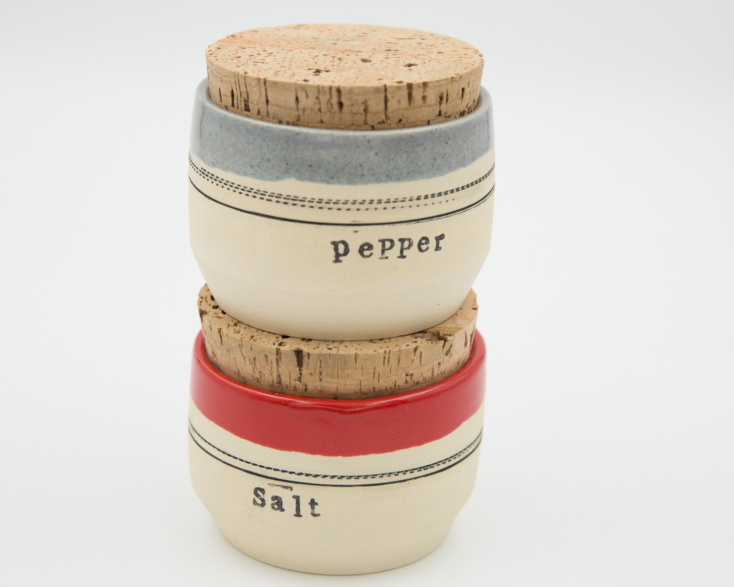 Ceramic salt seller custom salt cellar spice jar