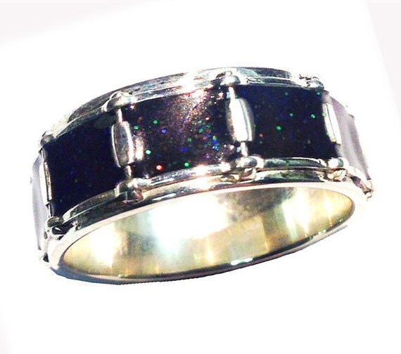Snare Drum Ring Black Sparkle