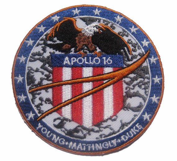 NASA apollo 16 XVI Badge Patch 8x8 cm 3.1