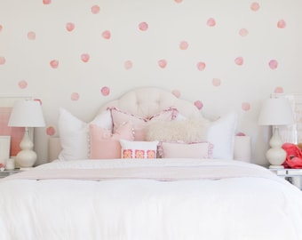 Vinyl Wall Sticker Decal Art - Watercolor Polka Dots