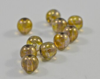 Czech glass, copper luster, 6mm - #1311