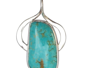 Kingman Turquoise and Sterling Silver Pendant pturh2648