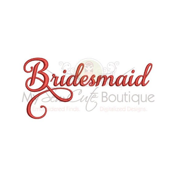 Bridesmaid Embroidery Design Machine Embroidery Designs 6