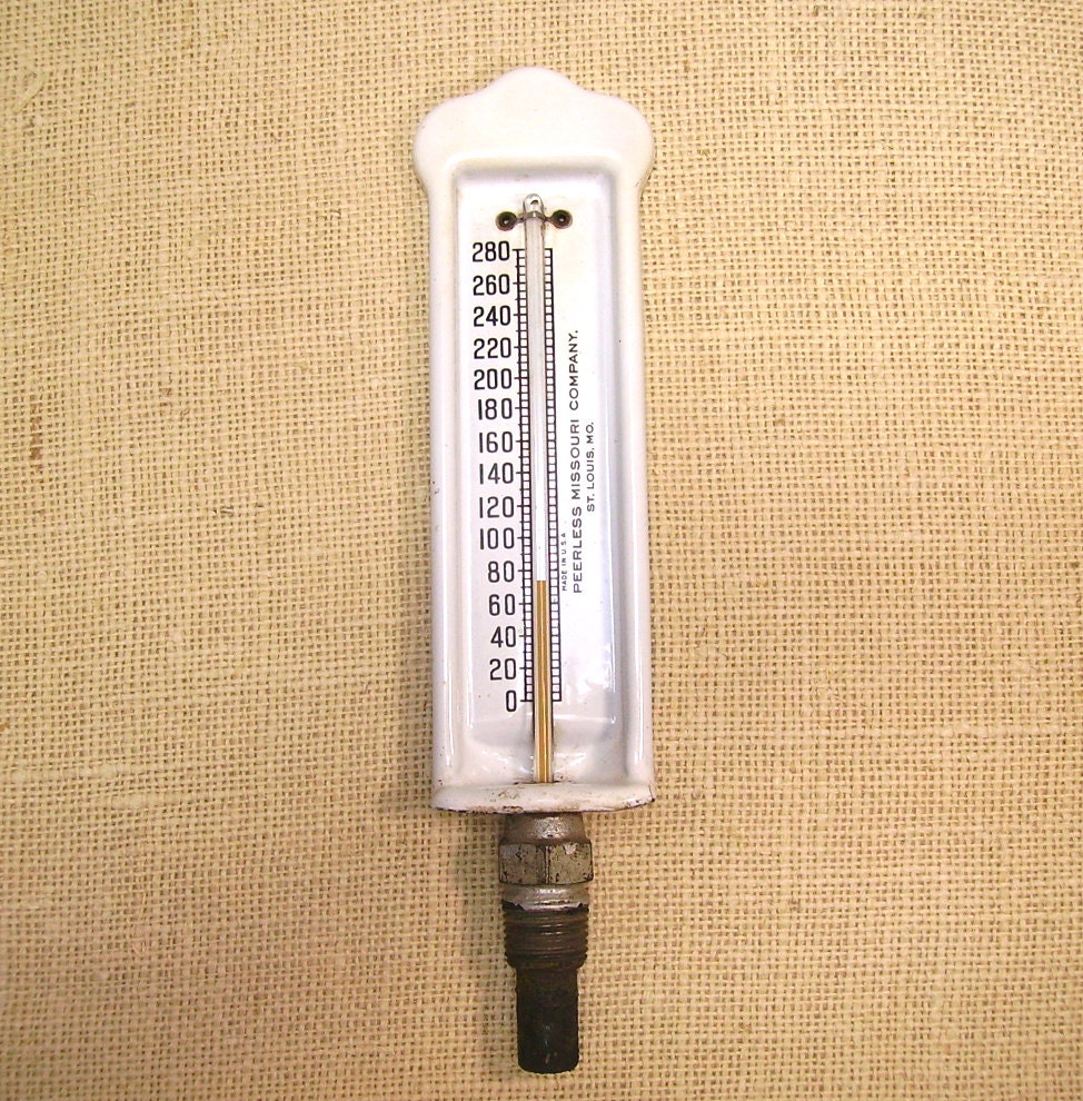 Vintage Boiler Temperature Gauge Peerless Missouri Company