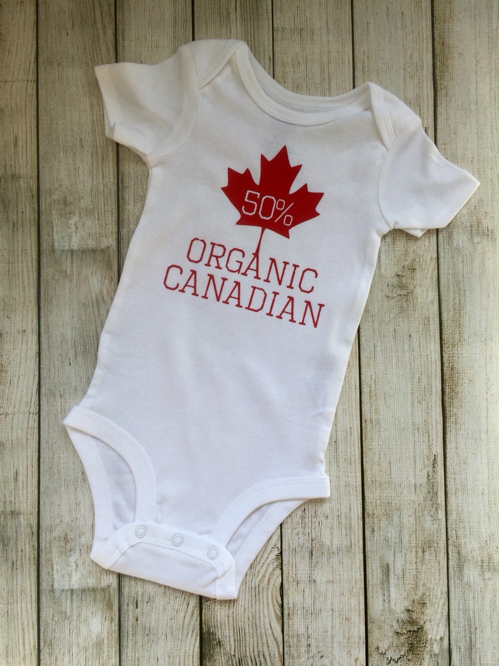 Organic Canadian Onesie bodysuit children clothing baby