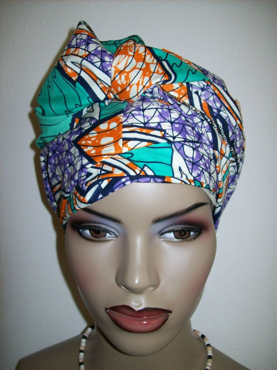 African head wrap fabric Head Scarf Fabric Extra Long/ DIY