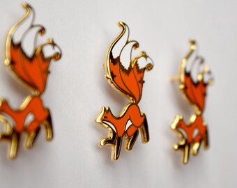 Kitsune Fox Enamel Pin
