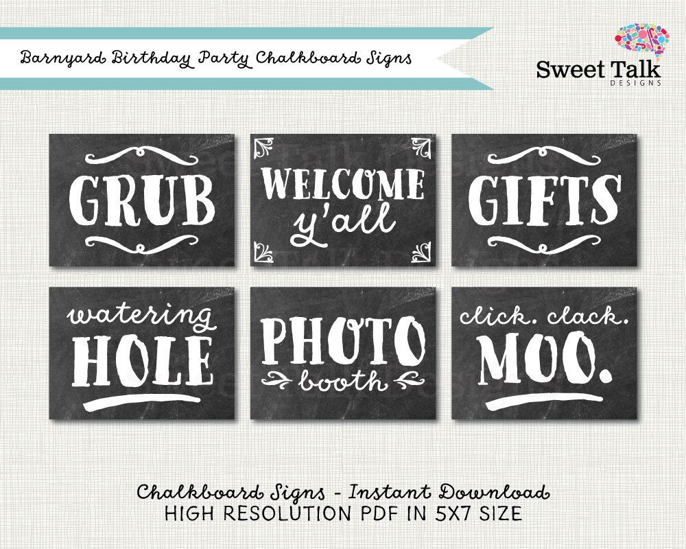 Chalkboard Signs Rustic Chalkboard Signs by sweettalkdesigns