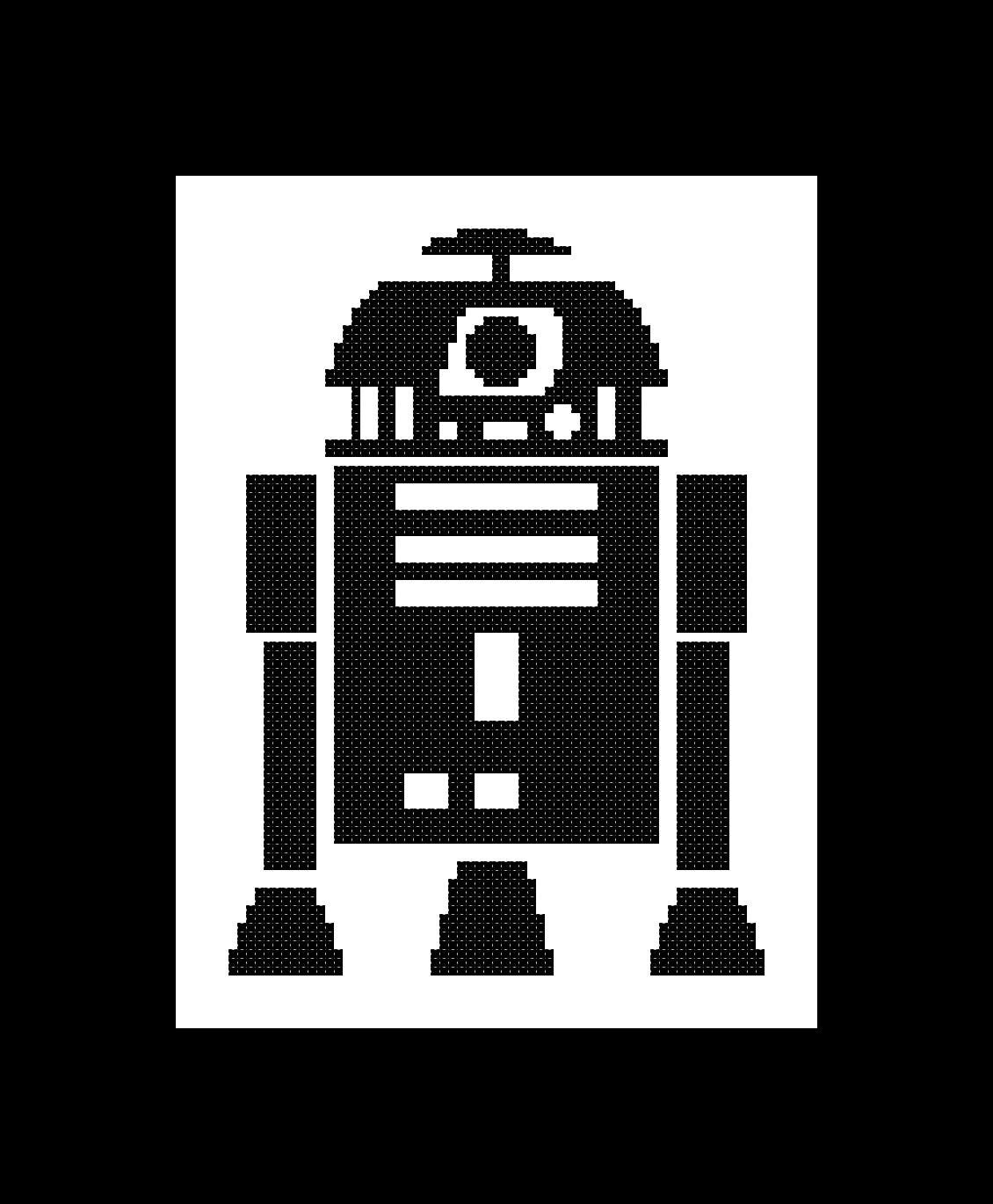 Download R2D2 Star Wars Cross Stitch Pattern Star Wars X Stitch