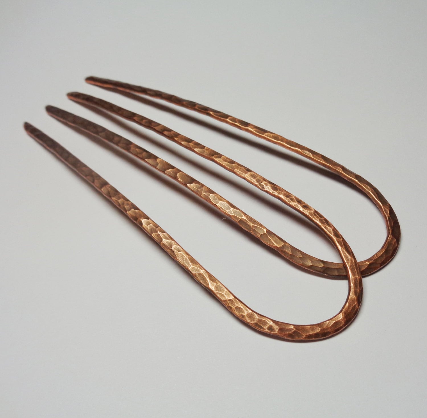 2 Copper Hair Pins 4.5 Boho Hair Accessories Metal