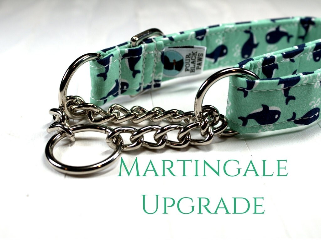 Martingale Collar UPGRADE ONLY Silver Half Check Chain
