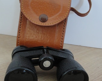 Vintage Wuest 3x30 Coated binocular with case Japan 1970s