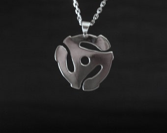 Sterling silver 45 adaptor pendant