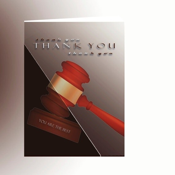 Elegant Thank You Card For Lawyer Gratitude for the Best