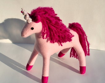 pink unicorn stuffie