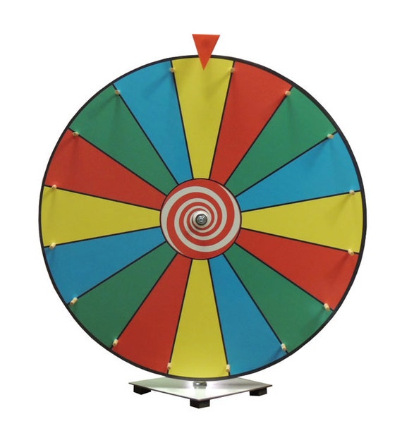 24 Inch Prize Wheel / Dry Erase Color Face Prize Wheel with