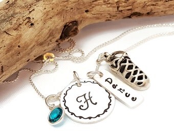 Irish Dance Necklace - Irish shoe necklace - Dance Recital Gift - Dancer Gift - Sterling Silver Necklace - Personalized dance necklace