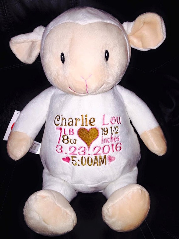 personalized lamb stuffed animal