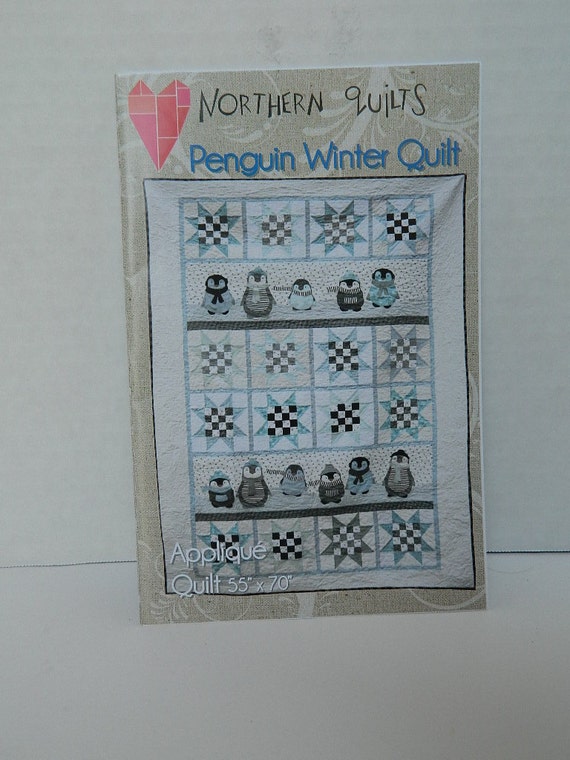 Penguin Winter Quilt Pattern Quilt Destash Sewing Supplies