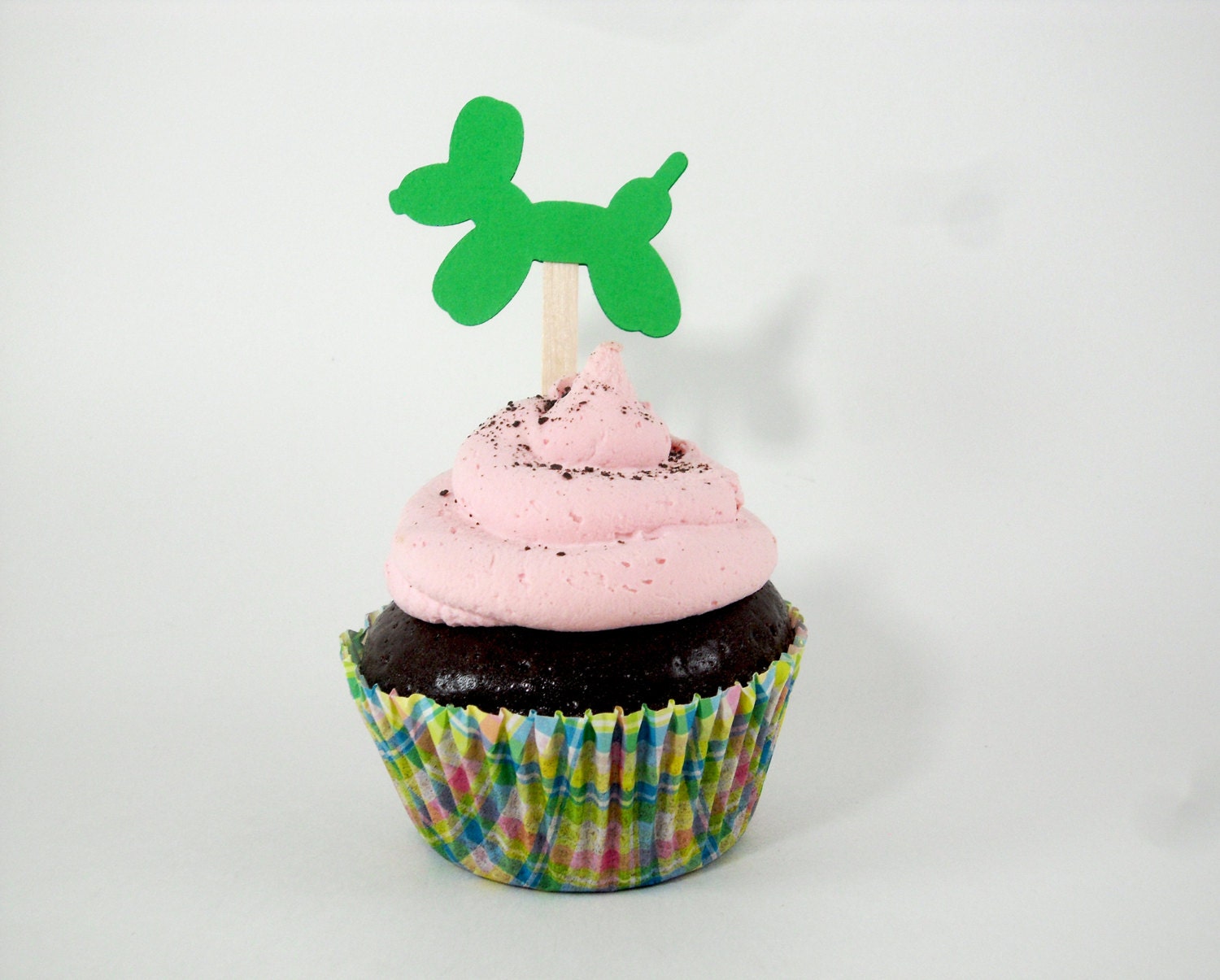 Balloon Animal Cupcake Toppers, Cupcake Picks Balloon, Balloon Animal