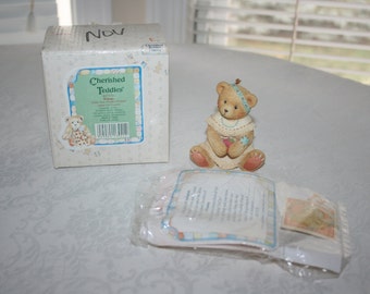 Vintage Cherished Teddies Winona Little Fair Feather Friend Indian Thanksgiving 1994 Original Box Paperwork