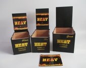 Cigar Boxes, Set of 3, Supply, DIY, Storage Craft, Decoupage Black Red Yellow, Heat Flames, Tabacos Fines, Danville Cigar & Wine Cigar Boxes, Set of 3, Supply, DIY, Storage Craft, Decoupage Black Red Yellow, Heat Flames, Tabacos Fines, Danville Cigar & Wine