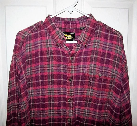 mens wine plaid shirt