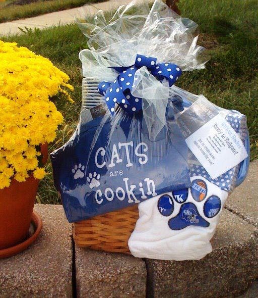Fun college themed Gift Baskets Market Basket by YouandMEgifts