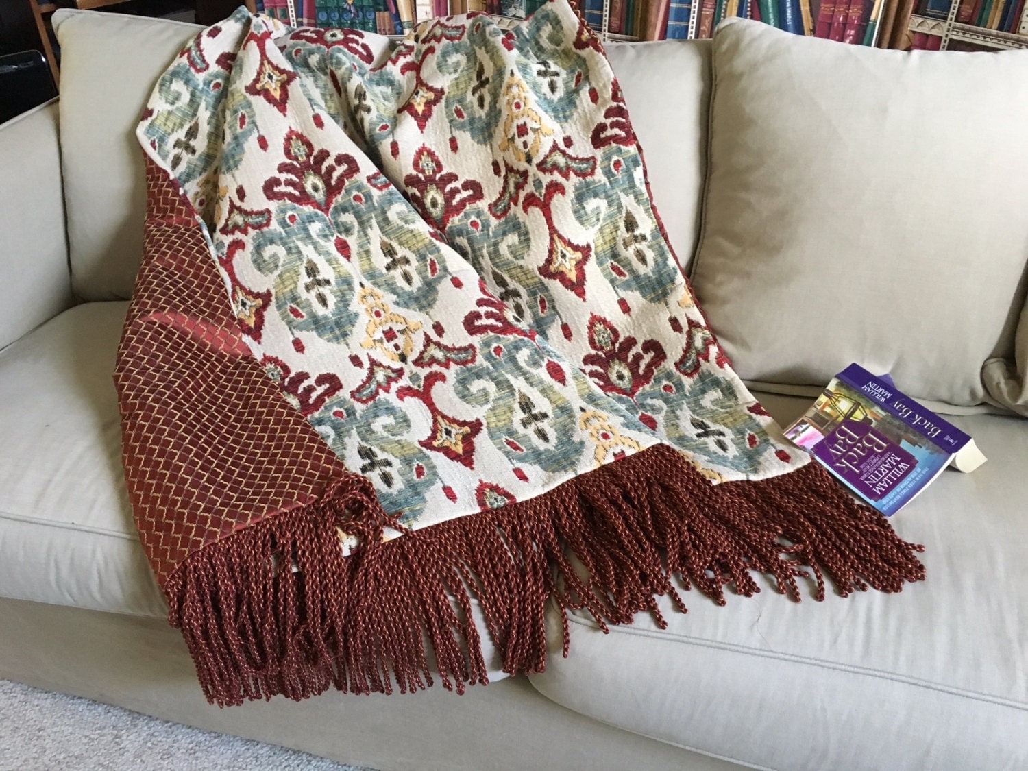 Ikat Throw Blanket Moroccan Blanket Ethnic Bedding African