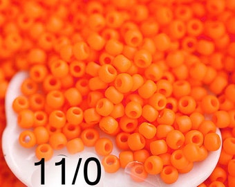 2cf givré Dark Topaz Toho 15//0 rocaille 1,5 mm 5 g 10 g Orange Marron Mat code