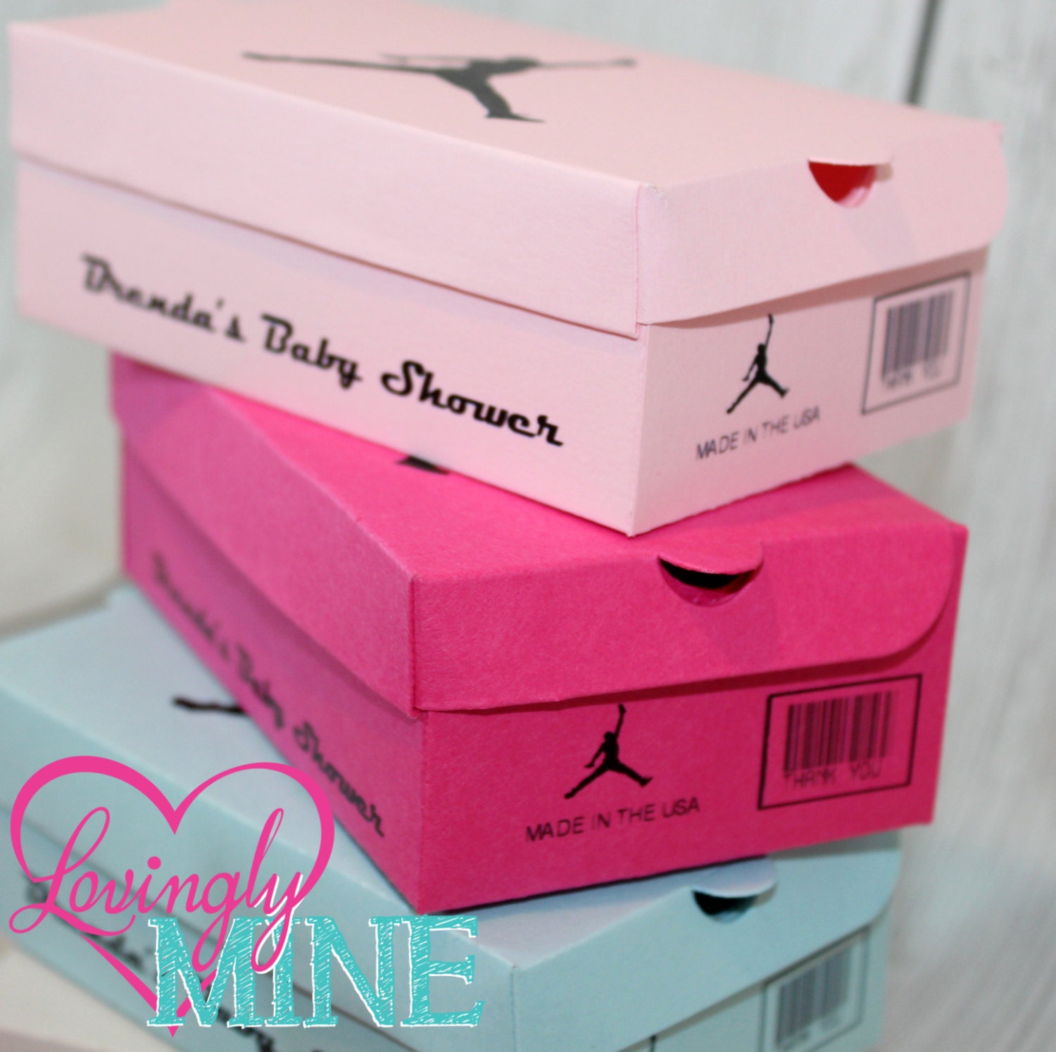 Mini Shoe Box Favors 10 Per Set Assembly Required